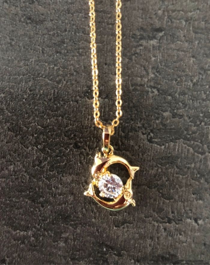 Collier 2 dauphins - photo numéro 2