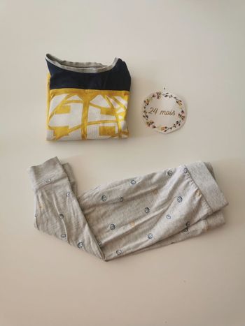 Pyjama 2 pieces en coton garçon 2 ans okaidi