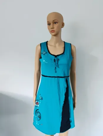 Robe bleu keawa taille m femme avec motifs
