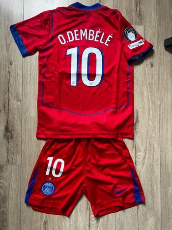 Maillot rouge Dembélé – Enfant 10 ans
