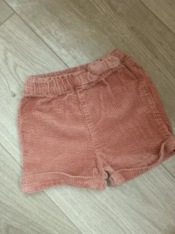 Short velours côtelé