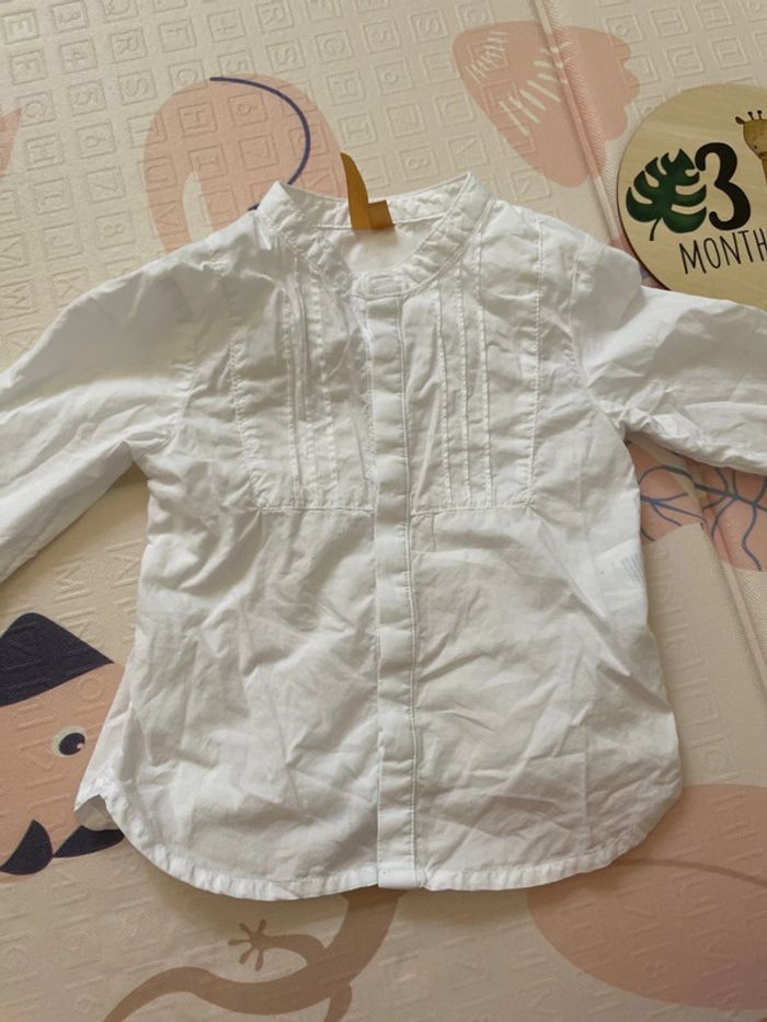 Tenue ensemble mariage bébé garçon orchestra 3 mois blanc - photo numéro 5