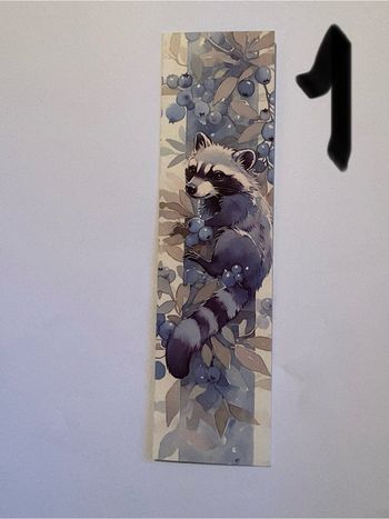 Magnifique, marque page raton, laveur