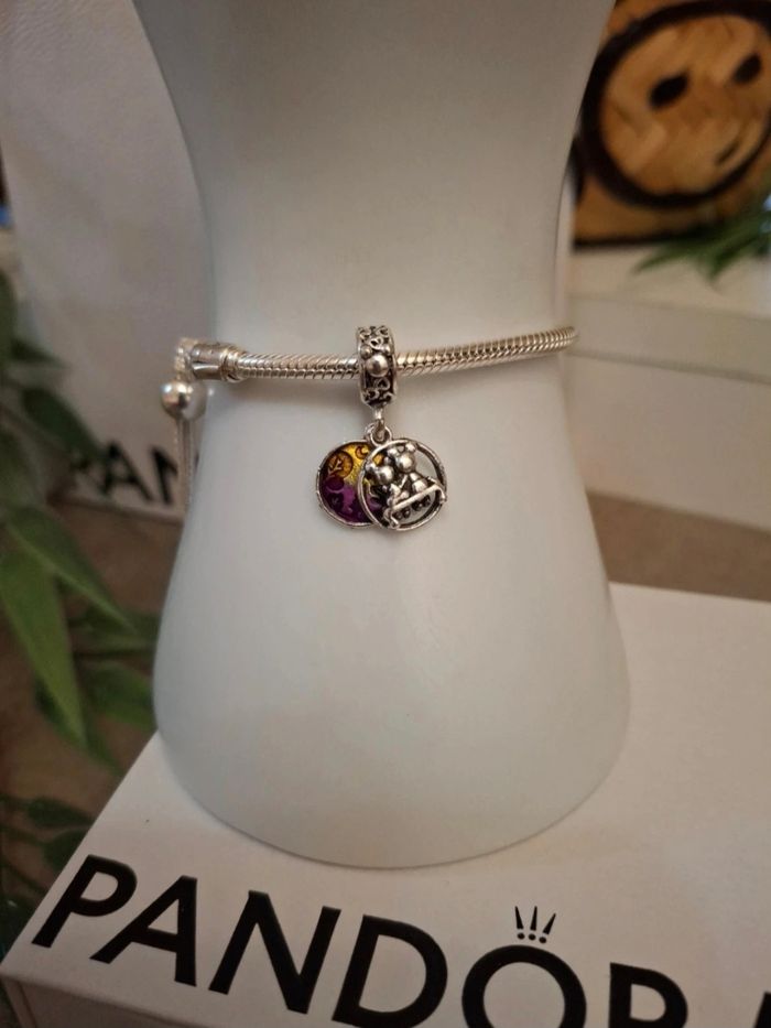 Charm double pendentifs mickey et minnie - photo numéro 5