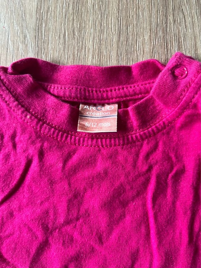 T-shirt manches courtes rose - photo numéro 2