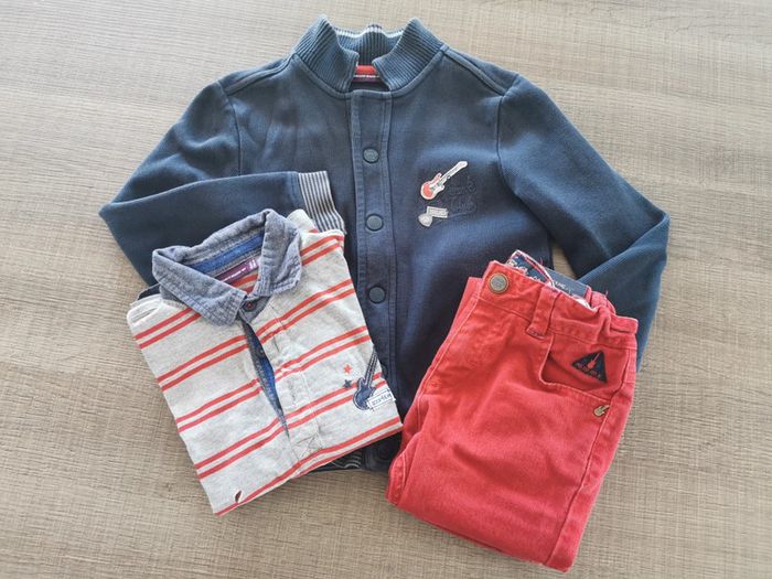 Ensemble pantalon polo gilet Sergent major 6 ans