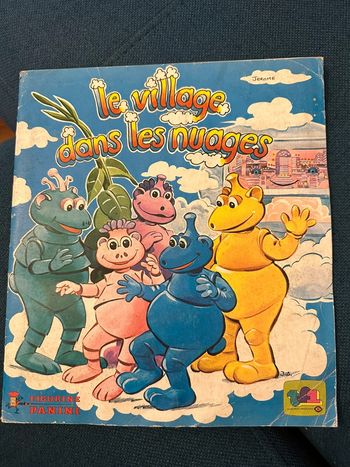 Album Panini complet Le Village dans les Nuages TF1 stickers autocollants vintage Christophe Izard