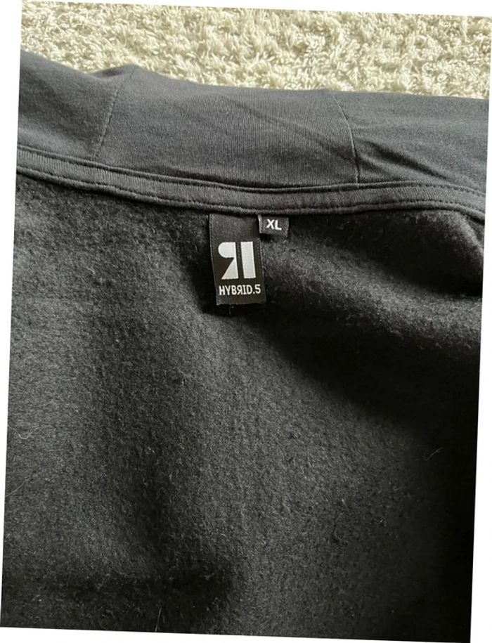 Gilet zippé noir à capuche taille XL marque hybrid.5 - photo numéro 7