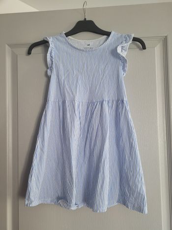 Robe H&M rayé bleu