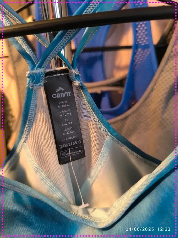 Brassière Sport bleu (M) - photo numéro 3