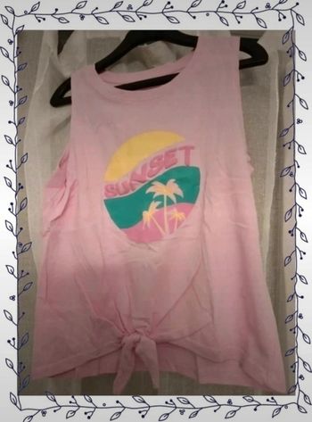 Tee-shirt bretelles, taille 8 ans