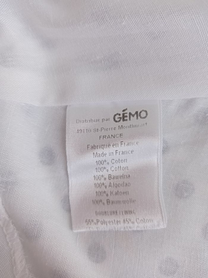 JUPE GEMO Blanche à Pois Noirs. - photo numéro 3