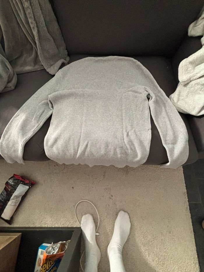 Pull gris Zara - Taille M - photo numéro 2