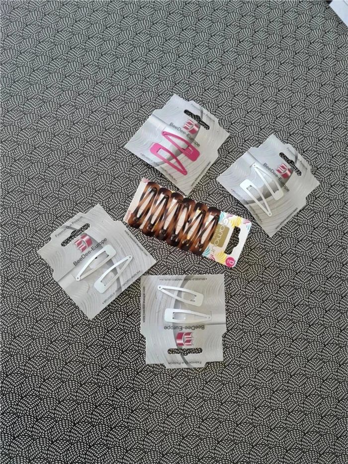 Lot de barrettes à cheveux