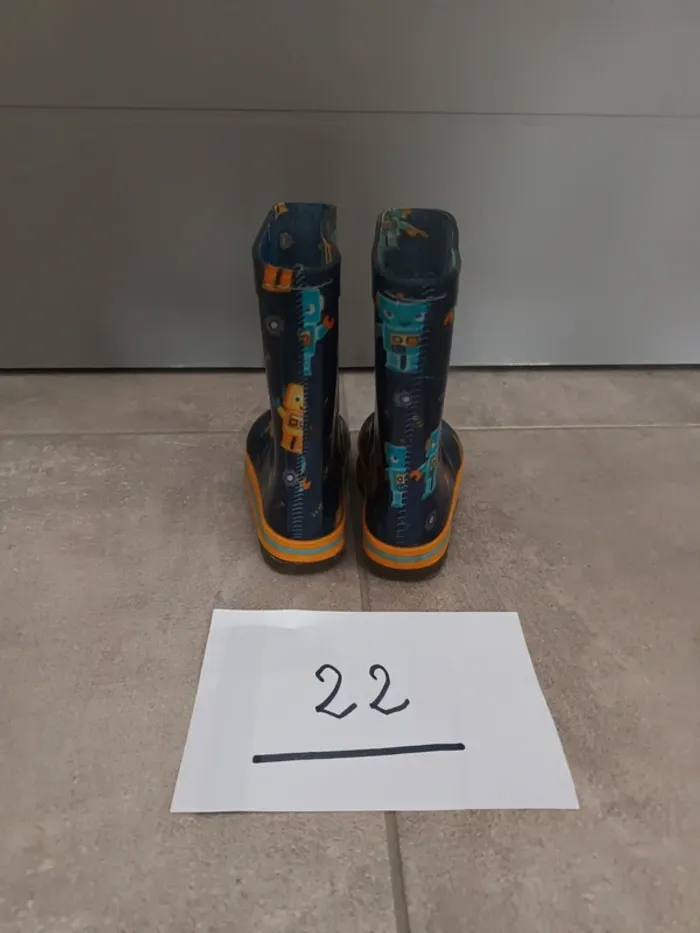 Bottes de pluie 22 motifs robots - photo numéro 3