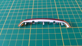 Phare bandeau arrière pièce détachée miniature Bburago burago Porsche 911 Carrera 1993 rouge 1/18 1/