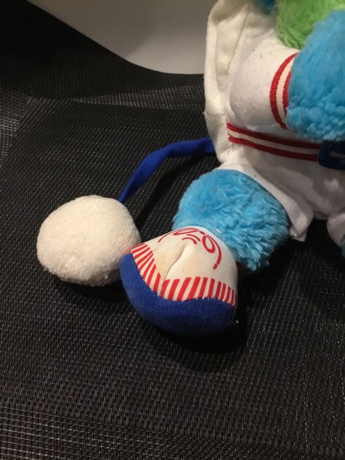 Peluche Popples sportif balle de tennis Mattel sport 1987 vintage - photo numéro 8