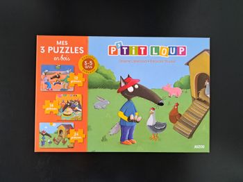 Mes 3 puzzles en bois P'tit loup 🧩