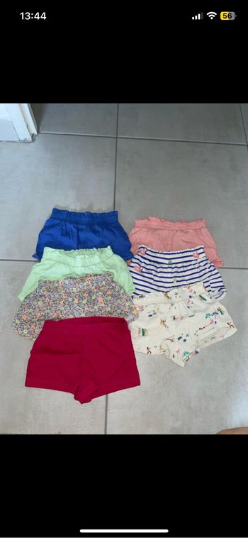 Lot short fille 3 ans