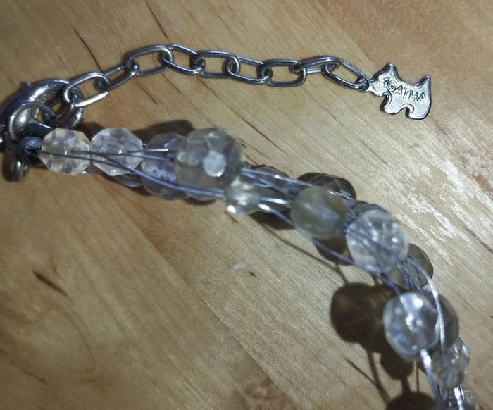 Collier choker perles grises Agatha - photo numéro 6