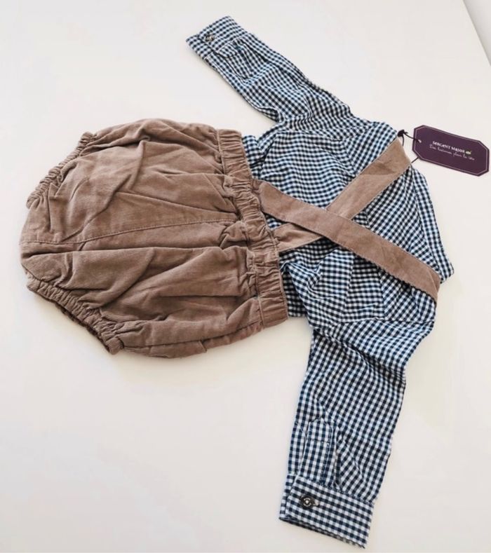 Ensemble salopette bloomer et chemise - photo numéro 4