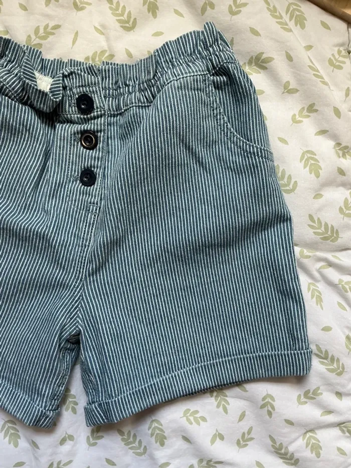 short rayé bleu et blanc cadet rousselle 8 ans - photo numéro 4