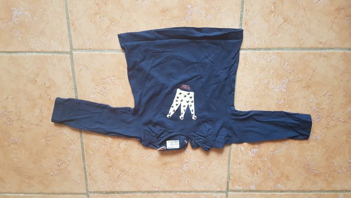 T shirt bébé fille 6-9 mois bleu Zara Baby