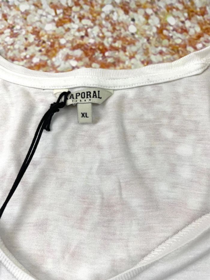 T-shirt chic et élégant femme satin et dentelle Kaporal XL - photo numéro 4