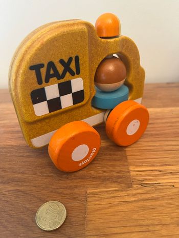 Voiture en bois Taxi PlanToys