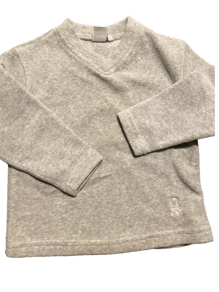 Pull col V#polaire#okaidi 2 ans