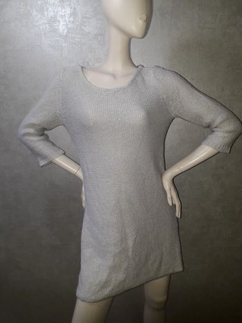 robe pull grise et argenté la p'tite étoile taille 40