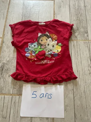Très joli t-shirt Gaby été fille 5 ans