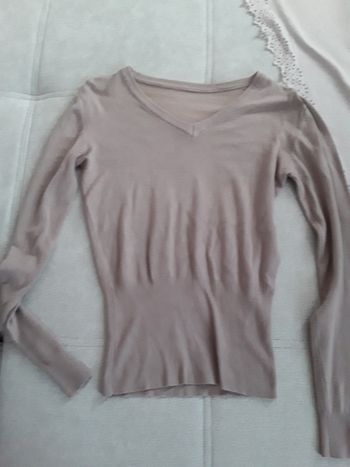 pull beige taille 38