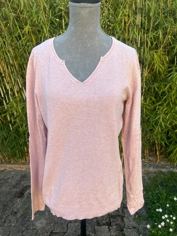 Pull léger rose pale