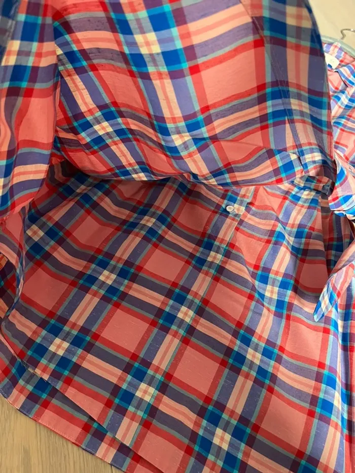 Robe portefeuille fermé à carreaux t.36 - photo numéro 6