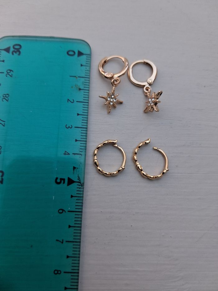 Lot de 2 paires de boucles d'oreilles - photo numéro 3