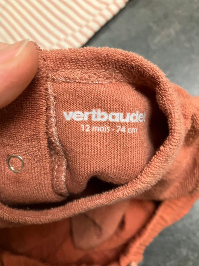 Ensemble 3 pièces été garçon 12mois gaze et éponge - photo numéro 5