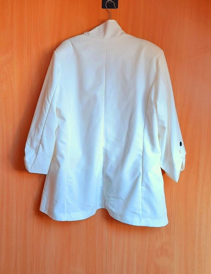 Blazer blanc avec fausses poches externes taille XXXL - photo numéro 2
