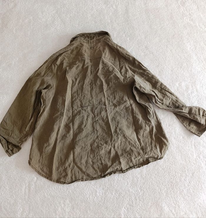 Chemise légère oversize Please L vert kaki 100% lyocell décontractée - photo numéro 8