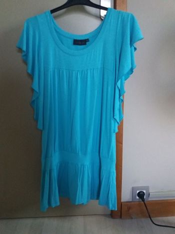 Robe uni bleu