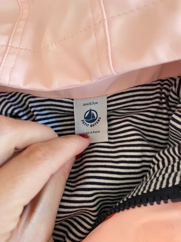 Ciré petit bateau rose pale en 6 mois - photo numéro 3