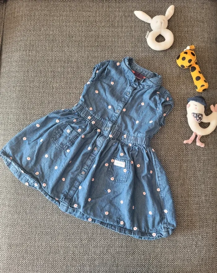 Robe en jean brodée Sergent Major 3 ans
