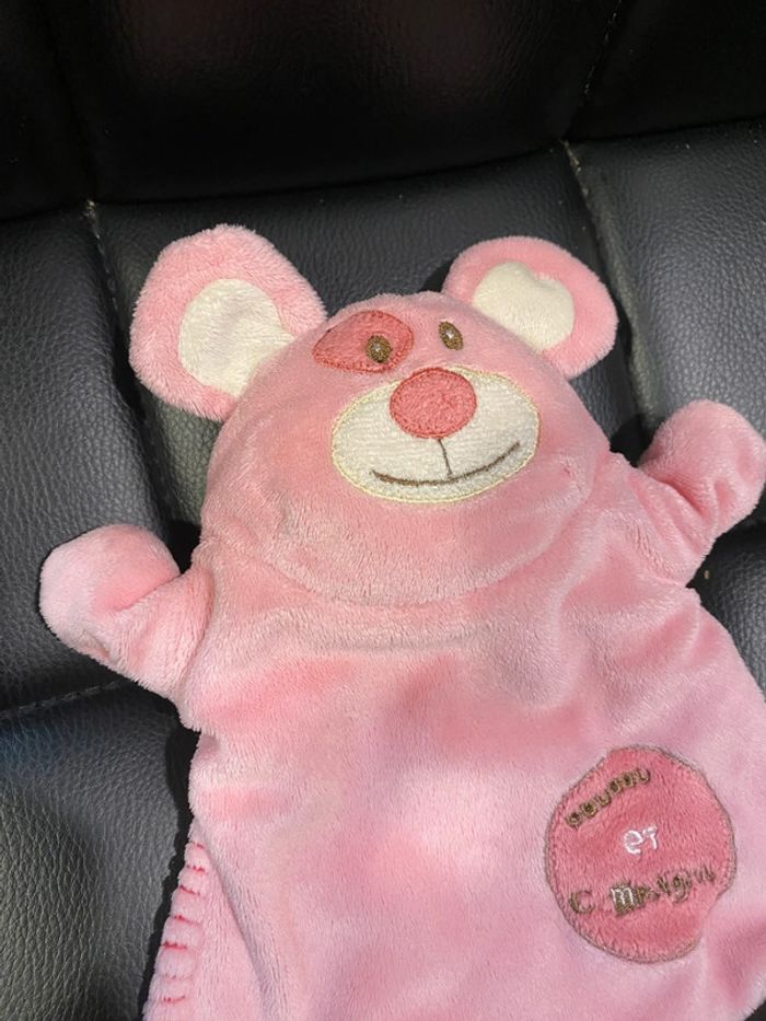 Doudou et compagnie marionnette chien rose - photo numéro 3