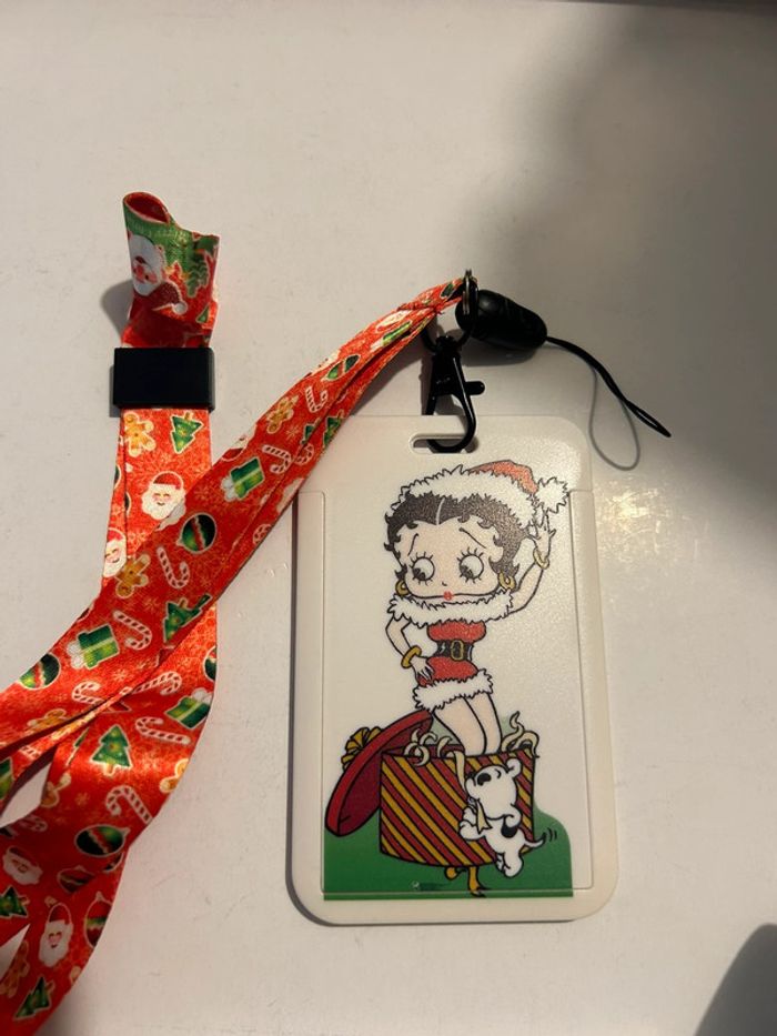 Porte carte Betty boop Noël