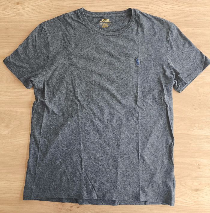 Tee shirt uni gris Ralph Lauren M