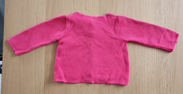 Gilet Cardigan en maille Jacadi rouge 12 mois fille - photo numéro 8