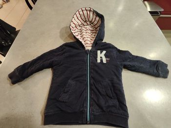 Gilet zippé à capuche IKKS enfant garçon- 2 ans