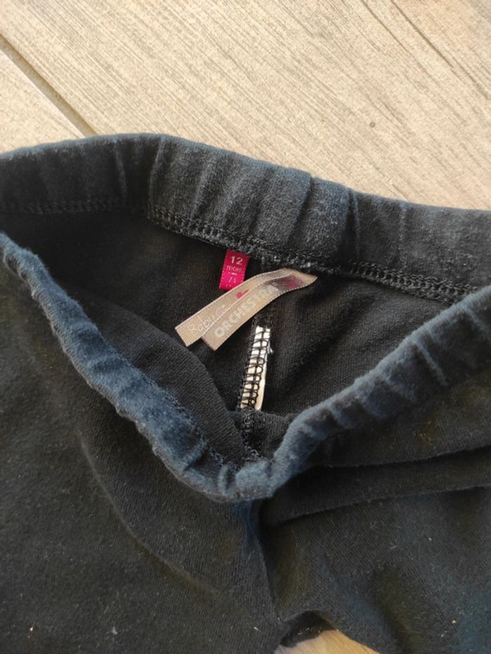 Ensemble fille 12 mois legging et t-shirt rose - photo numéro 5