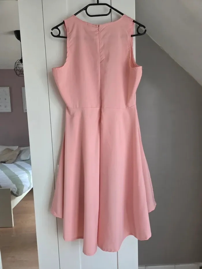 Robe rose mariage cocktail soirée femme taille 38 - photo numéro 3