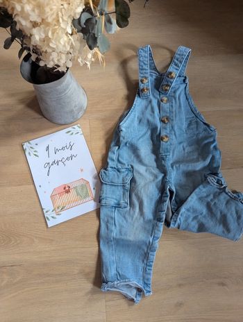 Salopette Pantalon en Jean 9 mois Tex